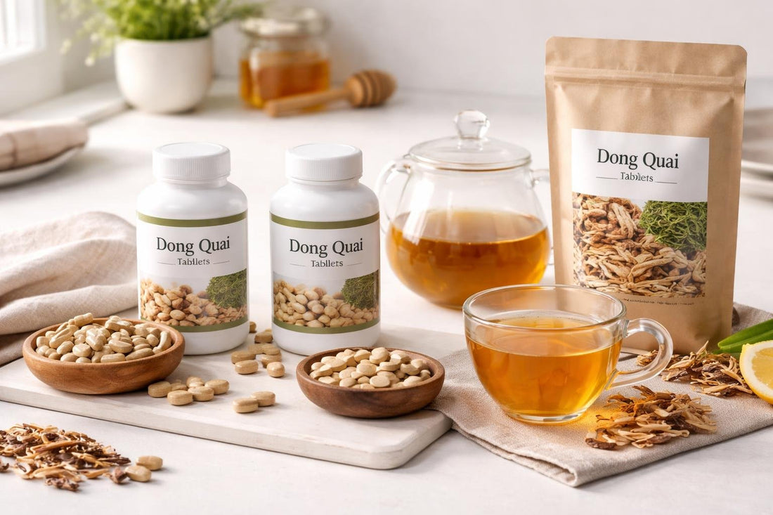 Dong quai capsules, tablets and tea for UK women