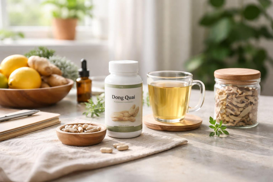 Dong quai herbal supplements for seasonal wellbeing routine