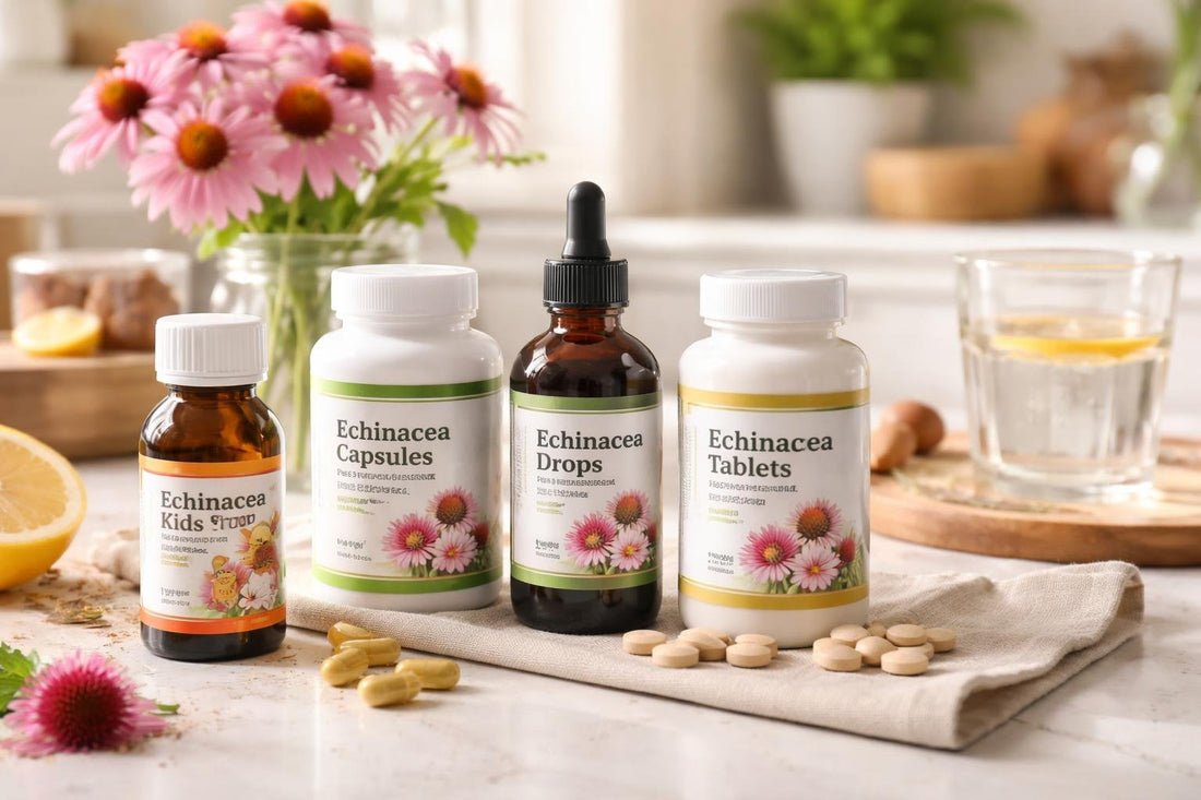 Selection of echinacea supplements for UK winter use