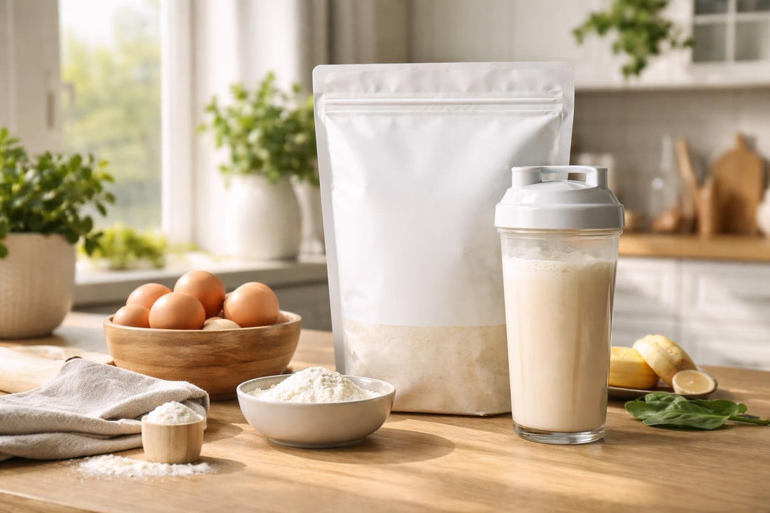 Egg protein powder shake for seasonal fitness routines