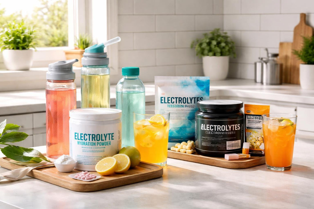 Electrolyte drinks selection for summer training