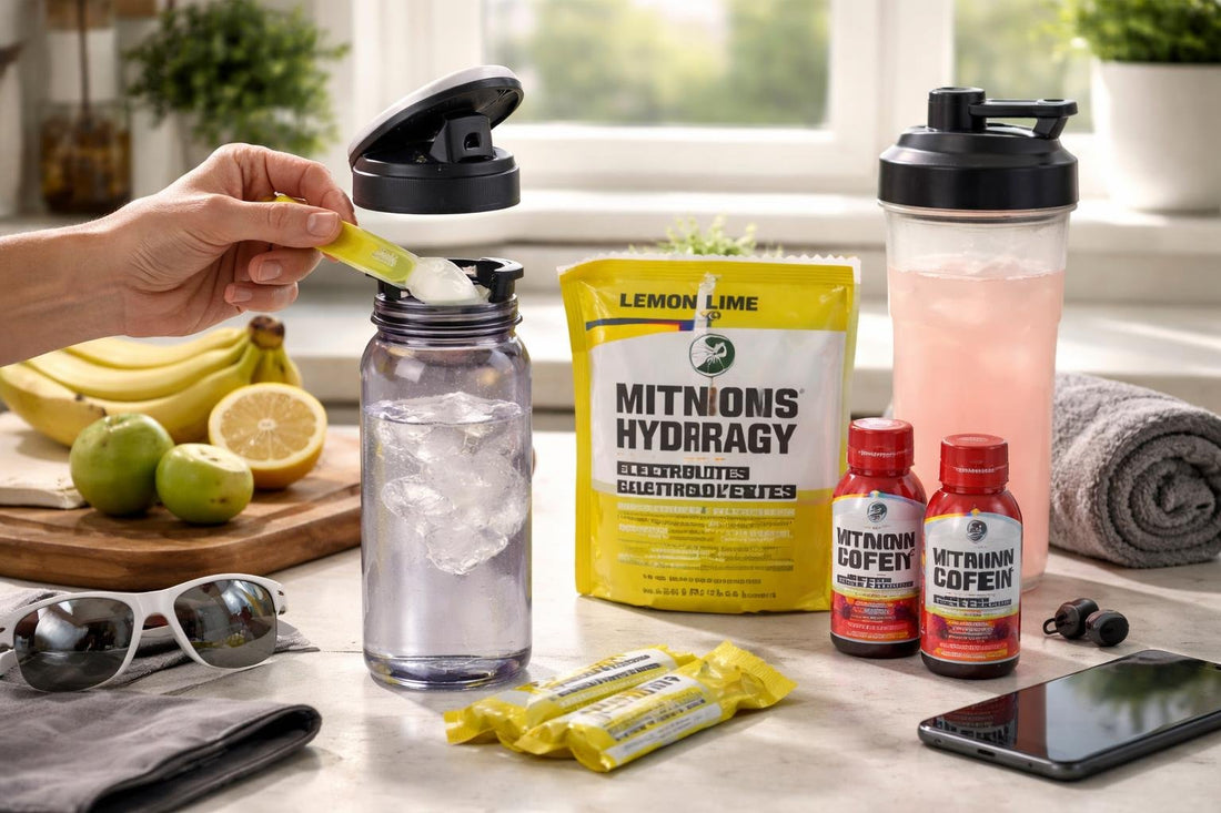 Runner mixing electrolyte powder for long run