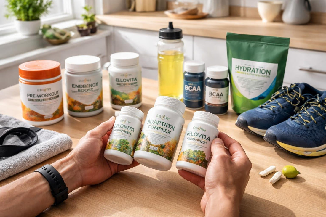 Runner comparing herbal endurance supplement options