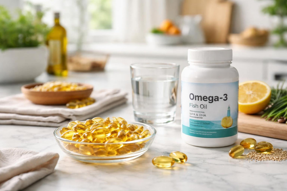 EPA omega 3 softgel supplements for daily seasonal wellness