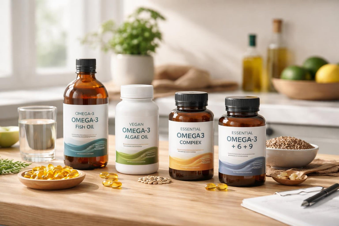 Beginner choosing omega oils from essential fatty acid complex
