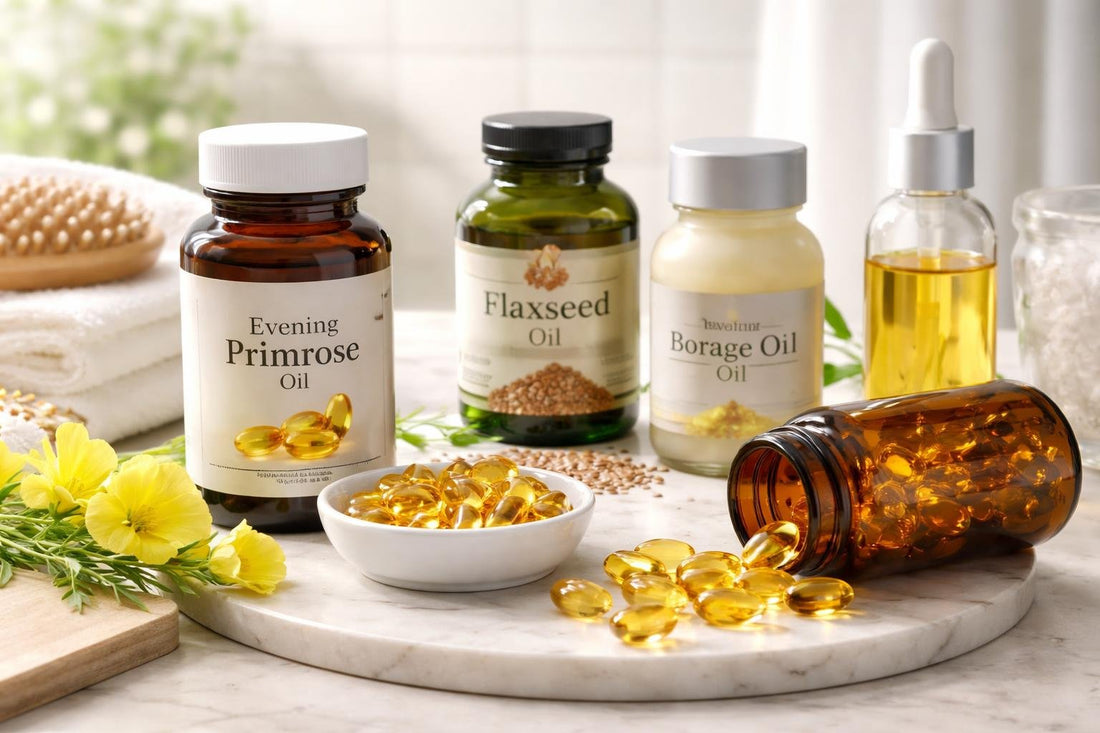Evening primrose oil capsules and alternative oils