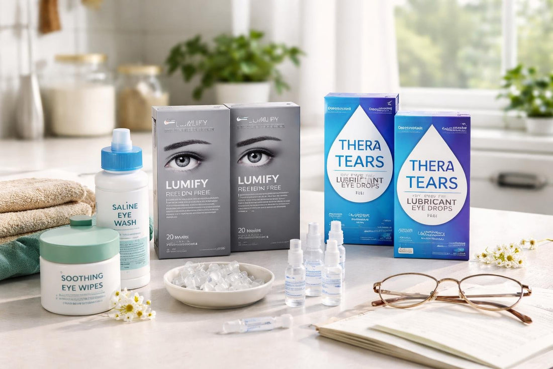 everyday eye care products selection for sensitive eyes
