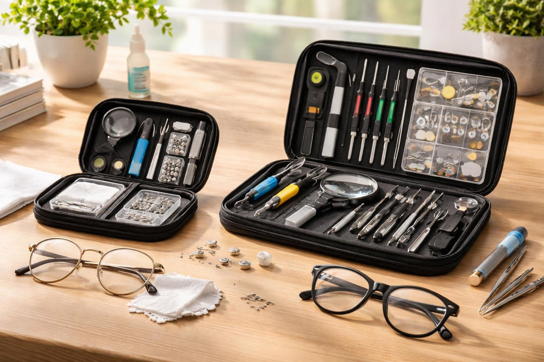 Eyeglass repair kit tools for beginners and DIY pros