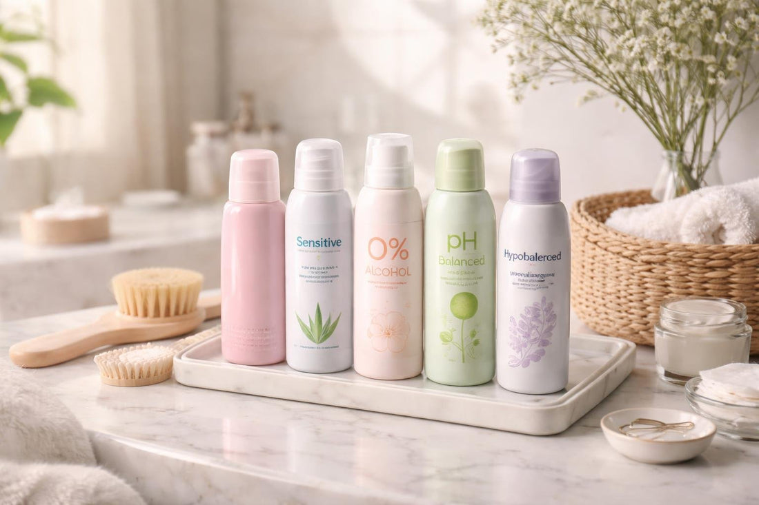 Feminine deodorant sprays for sensitive skin collection