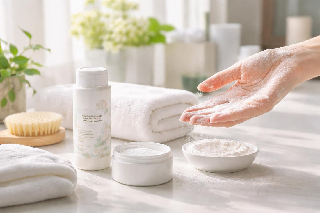 Feminine powder applied safely for everyday freshness and comfort