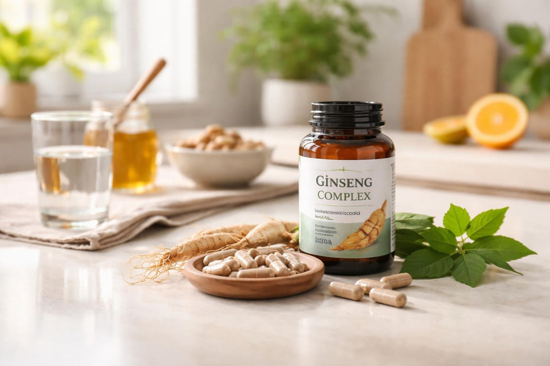 Panax ginseng capsules for seasonal energy and wellbeing