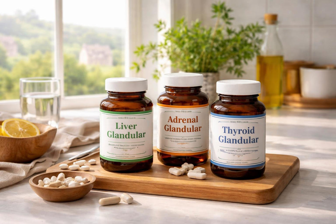 Glandular Extracts capsules with quality label details in Yorkshire