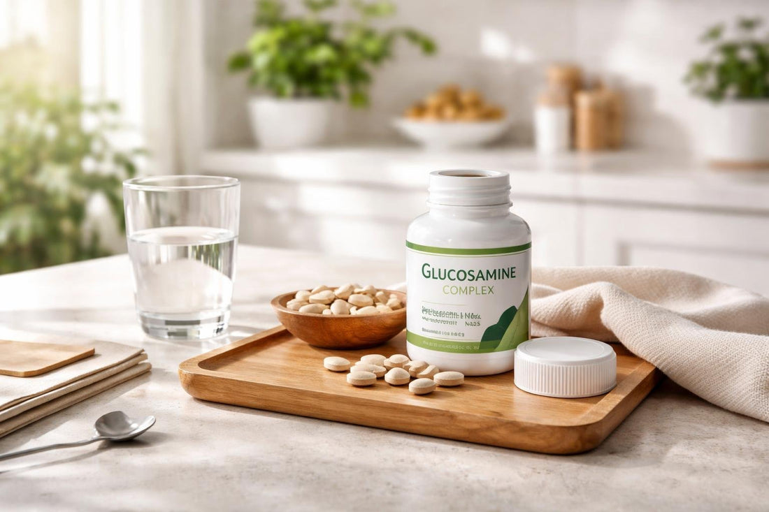 Glucosamine joint supplement capsules for seasonal mobility support