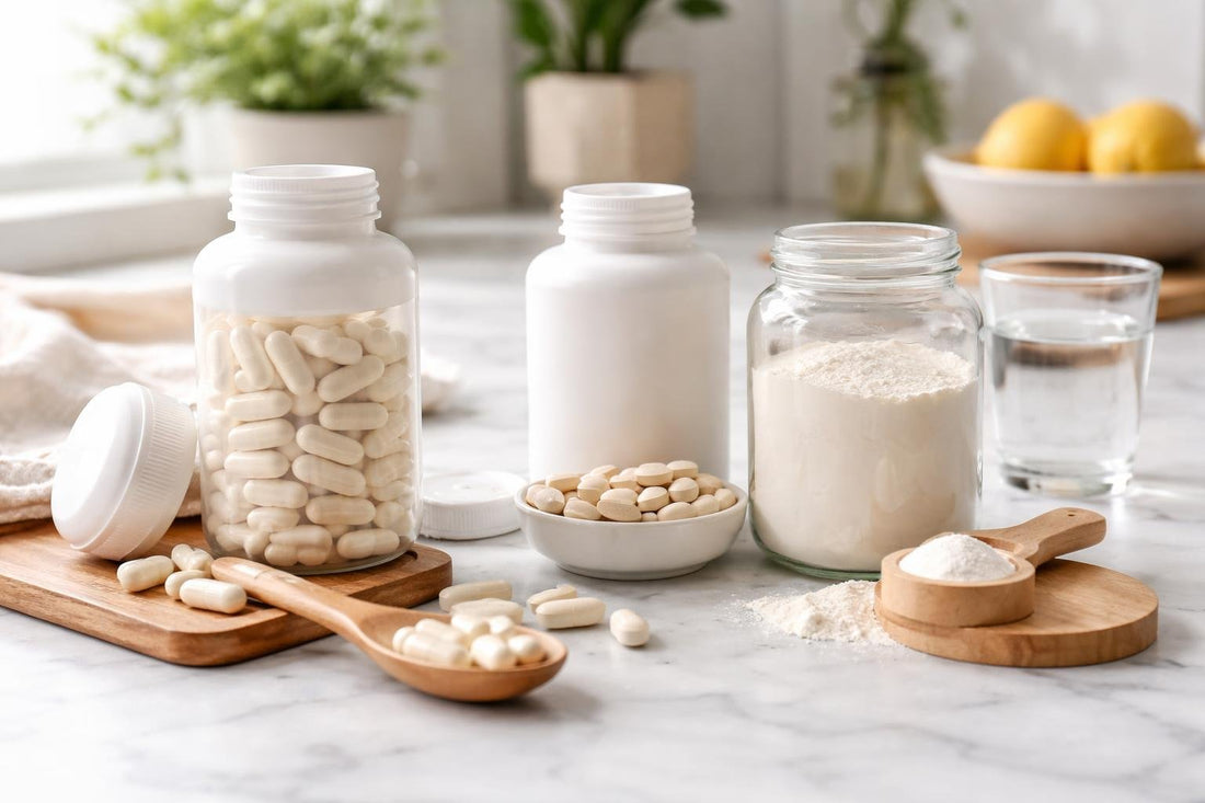 Glucosamine tablets capsules and powder for joint support