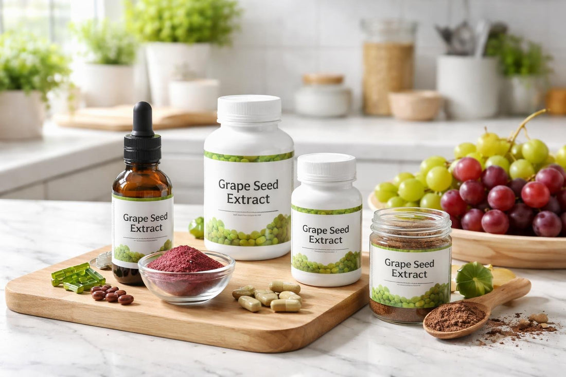 Beginner choosing grape seed extract herbal supplements in UK