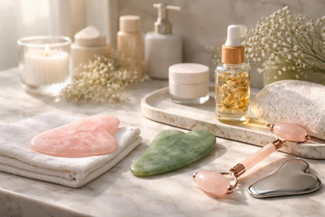 Gua Sha tools for sensitive facial and body care