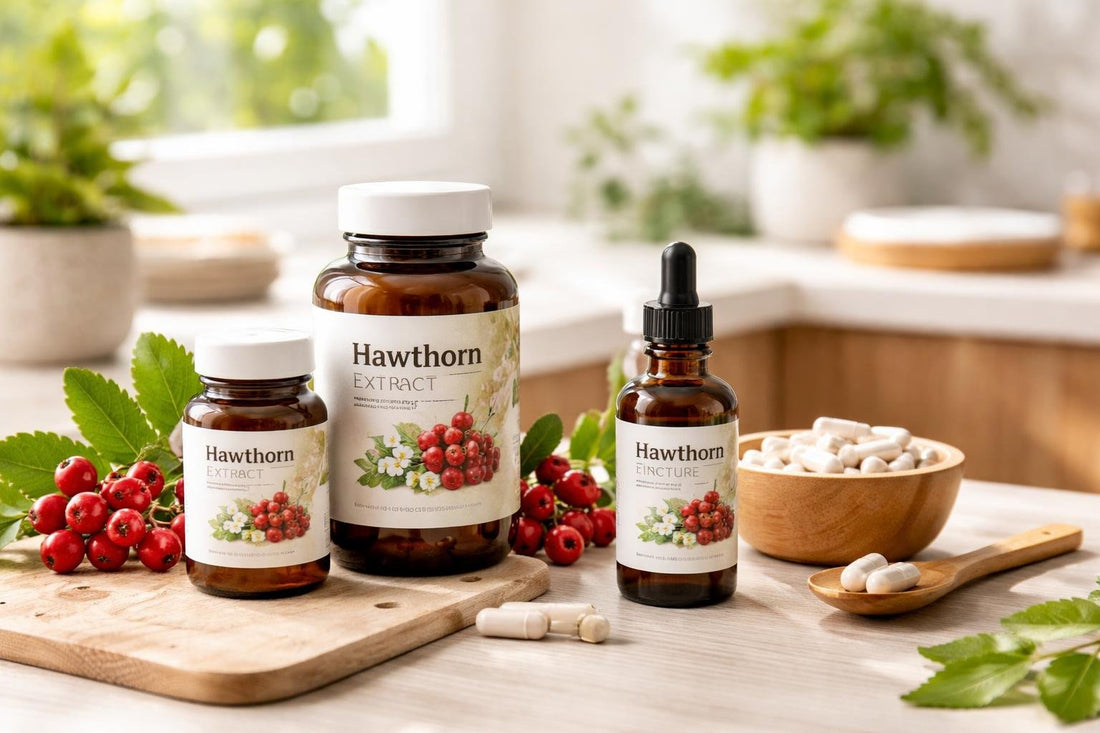 Hawthorn herbal supplements collection for Yorkshire wellbeing shoppers