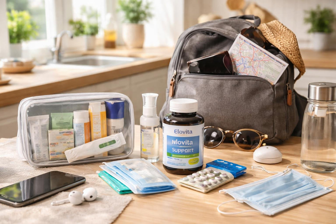 Everyday health care essentials kit for London travel