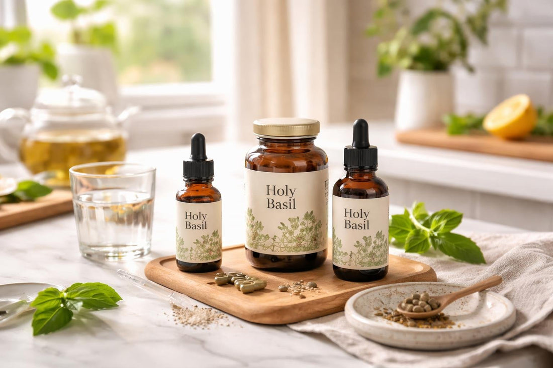 Holy basil botanical supplement routine tips for daily use