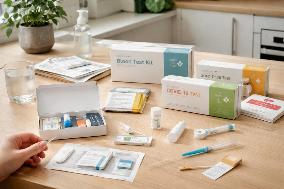 Using a home medical test kit step by step