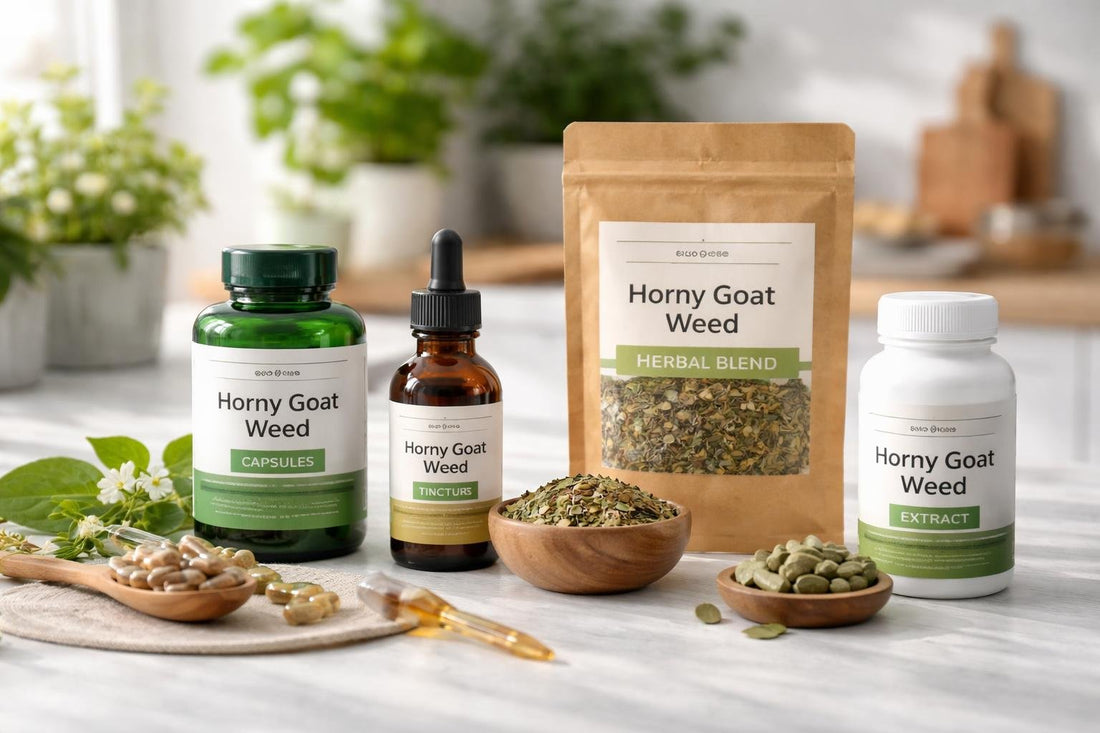 Horny goat weed herbal supplements arranged by experience level