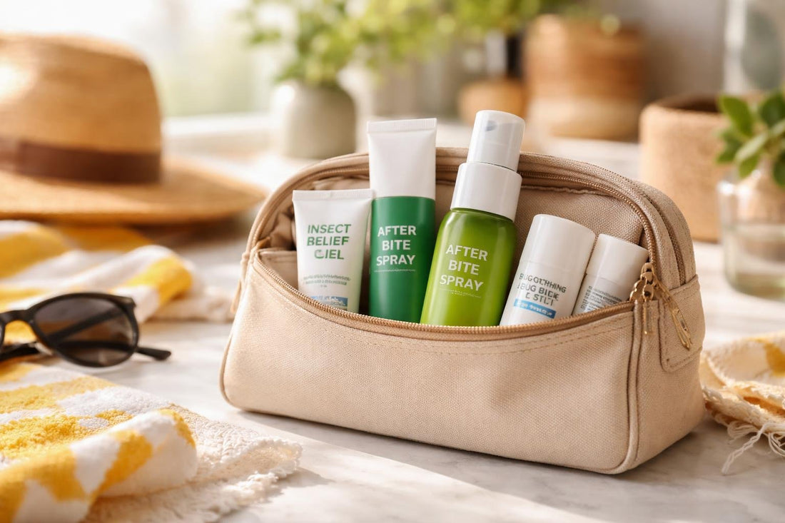 Travel-ready insect bite treatment kit for summer