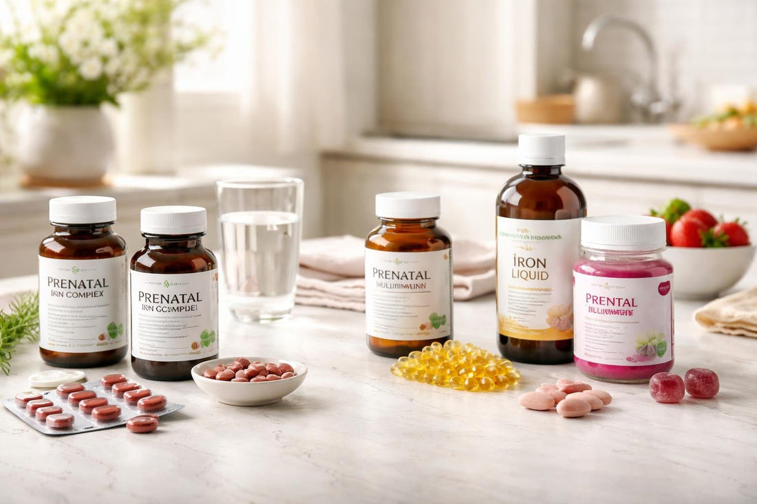 Pregnancy iron supplements collection versus alternatives