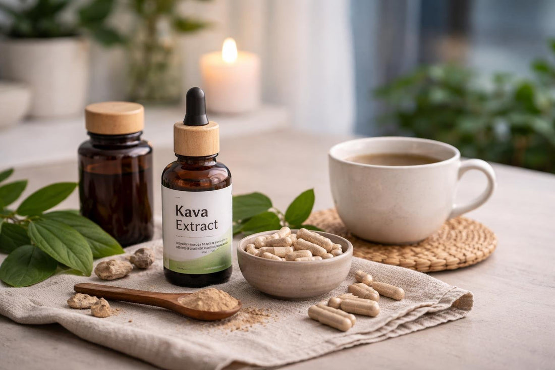 Kava botanical supplements for calm evenings and sleep routines