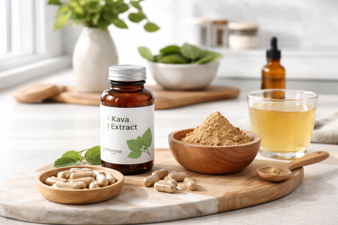 Beginner-friendly kava botanical supplements guide with capsules and powder