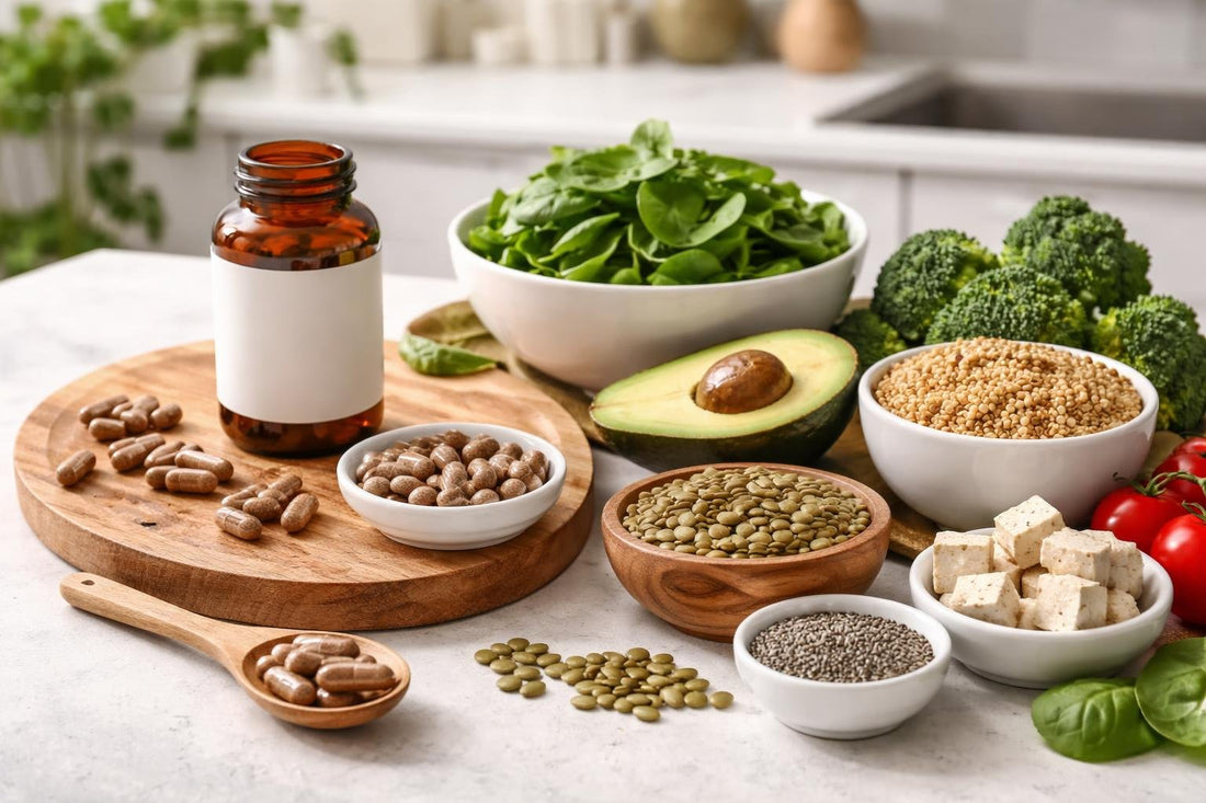 desiccated liver capsules and plant iron foods