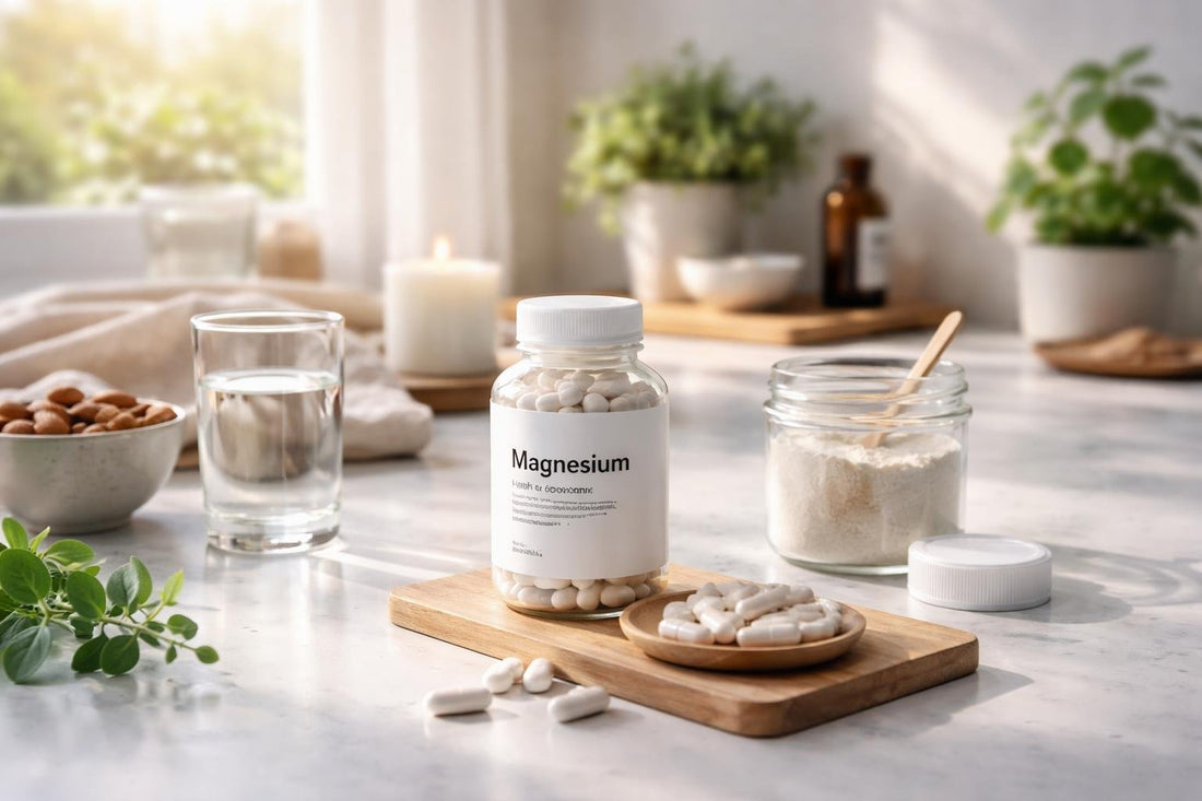 Magnesium supplement capsules for seasonal sleep and recovery