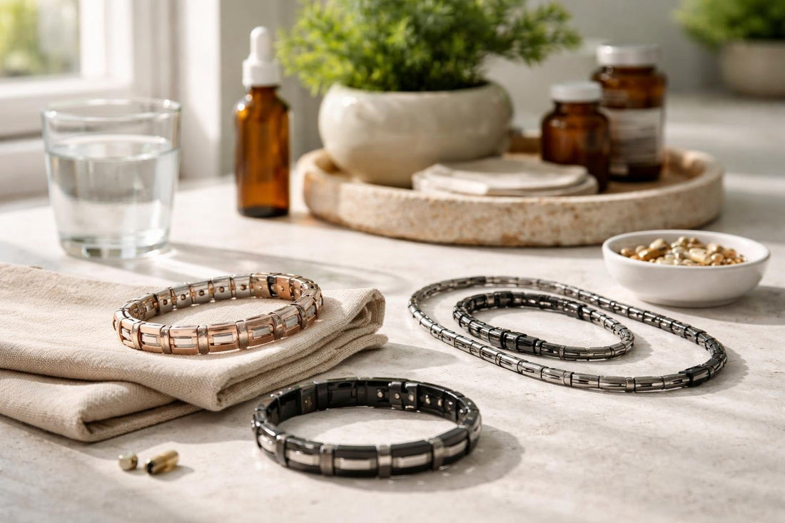 Magnetic therapy bracelets and necklaces for home use