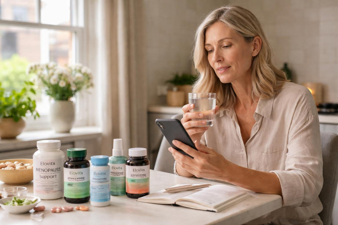 Woman in London checking menopause treatment options