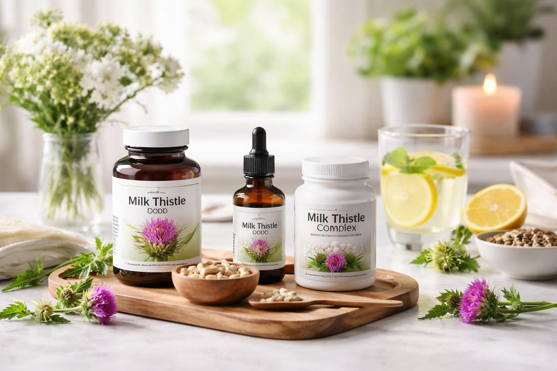 Milk thistle capsules and spring wellbeing routine essentials