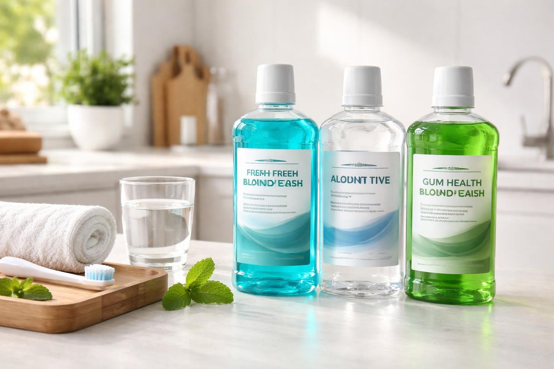 Professional mouthwash bottles for sensitive gums