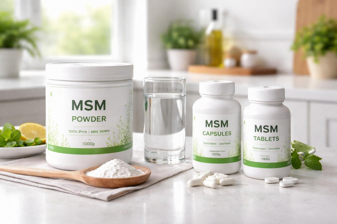 Beginner choosing MSM supplement strength and format in UK