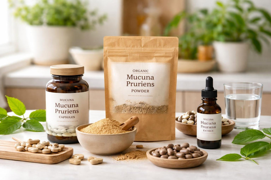 Mucuna pruriens capsules and powder options in Yorkshire