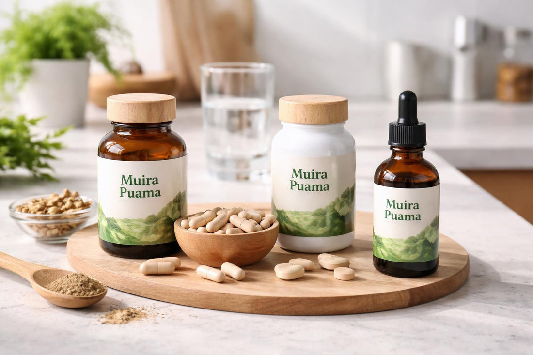 Muira puama supplement tablets capsules and tincture