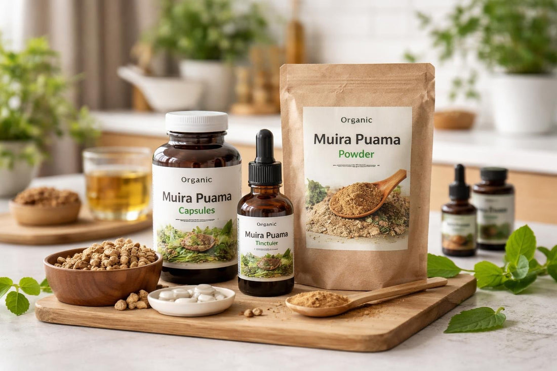 Muira puama herbal supplement range options in Scotland
