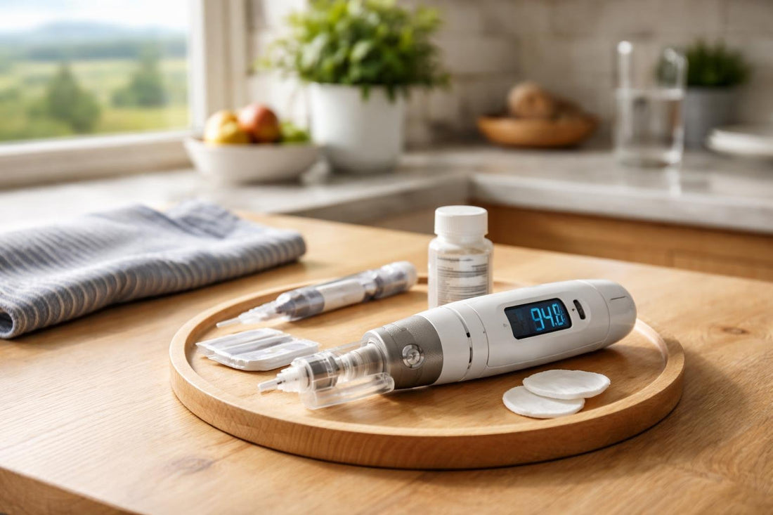 Needle-free insulin injector used at home in Scotland