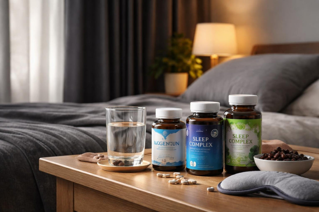Night-shift sleep supplements and blackout curtain setup