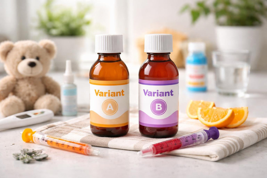 child-safe non-aspirin pain relief options and syringes