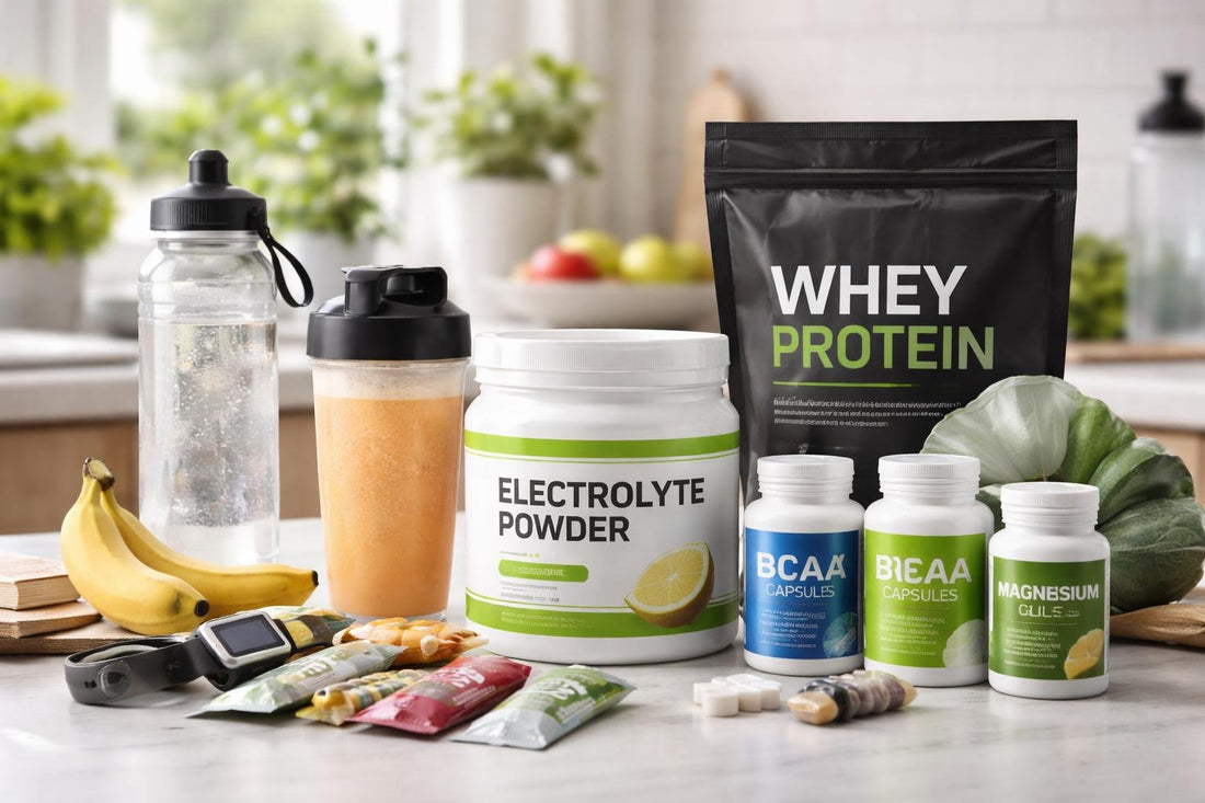 London marathon nutrition kit with supplements and drinks