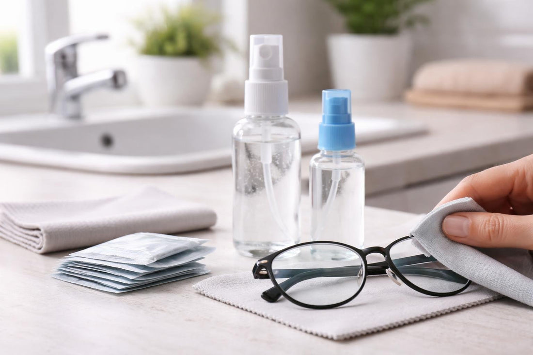 Streak-free cleaning of anti-reflective coated glasses
