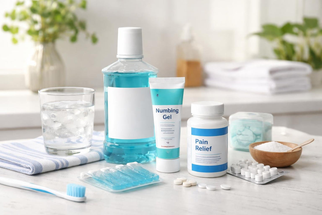 oral pain treatment products and recovery essentials