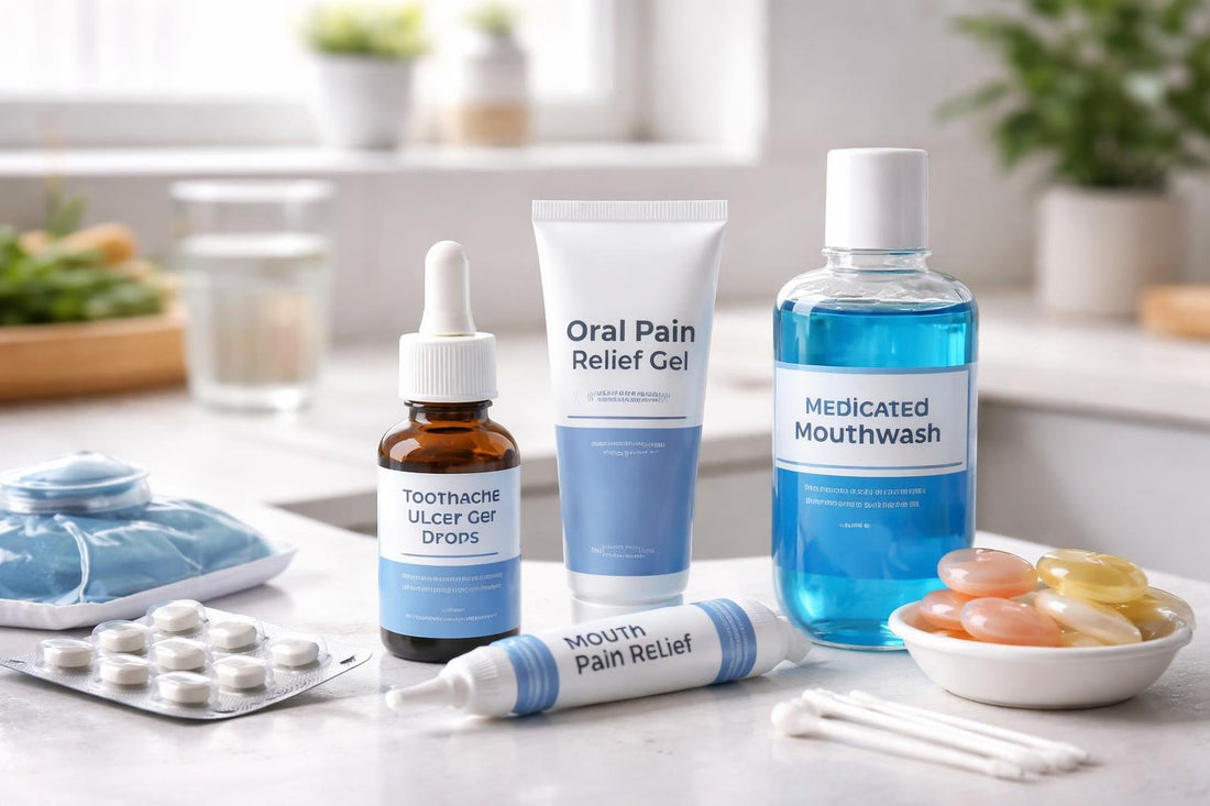 Oral pain relief essentials for mouth ulcers and toothache