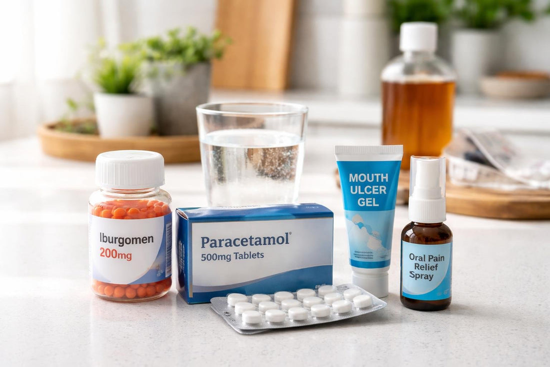 Oral pain relief options for toothache and mouth ulcers