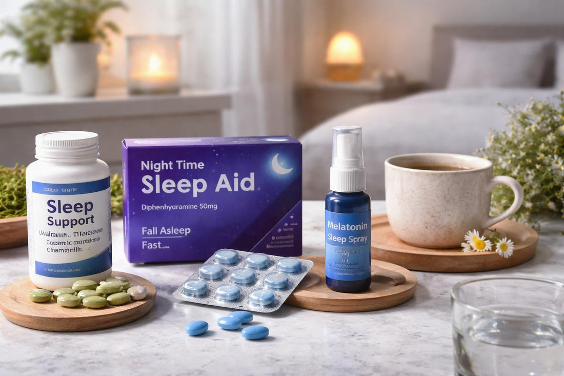 OTC sleep aid tablets and night time remedies in UK