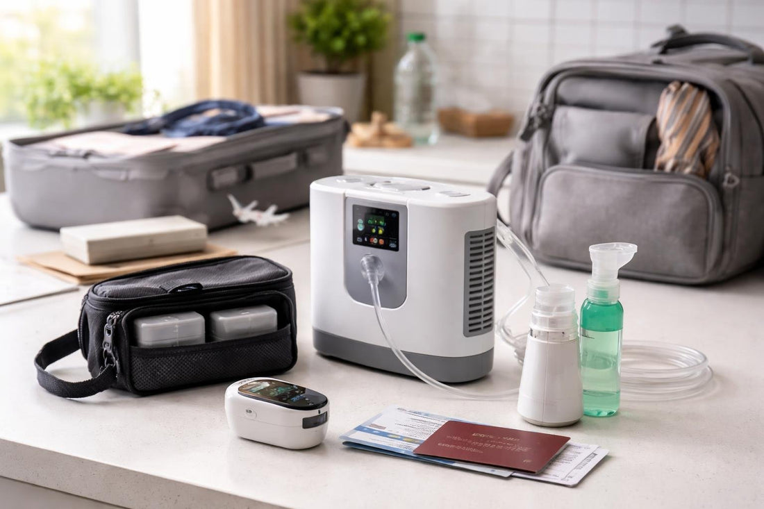 portable oxygen accessories for air travel preparation