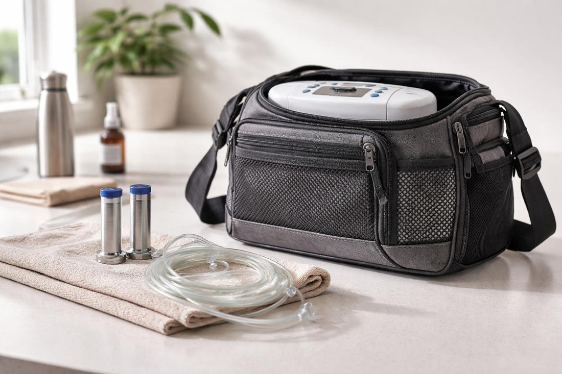 portable oxygen accessories cannula and bag